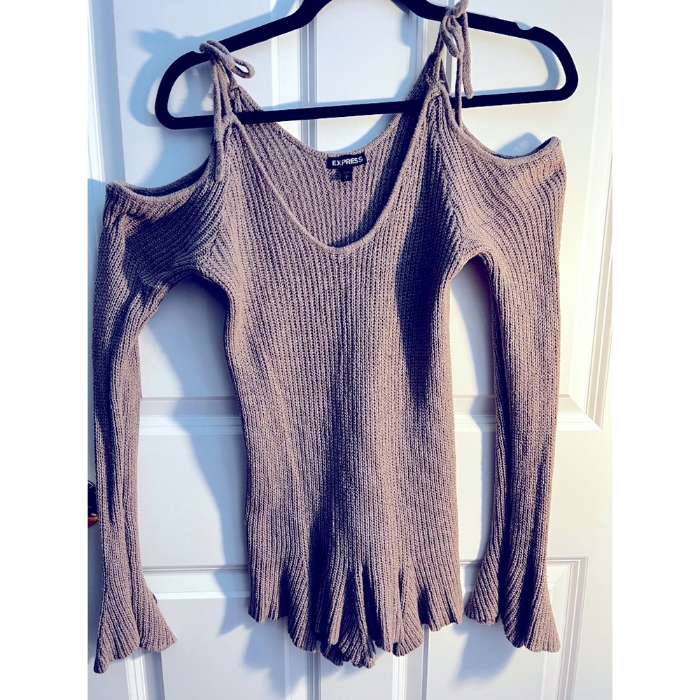 Open Shoulder Sweater